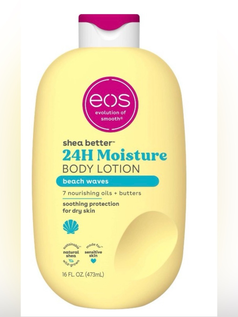 Eos beach waves 24hr lotion 16oz brand new